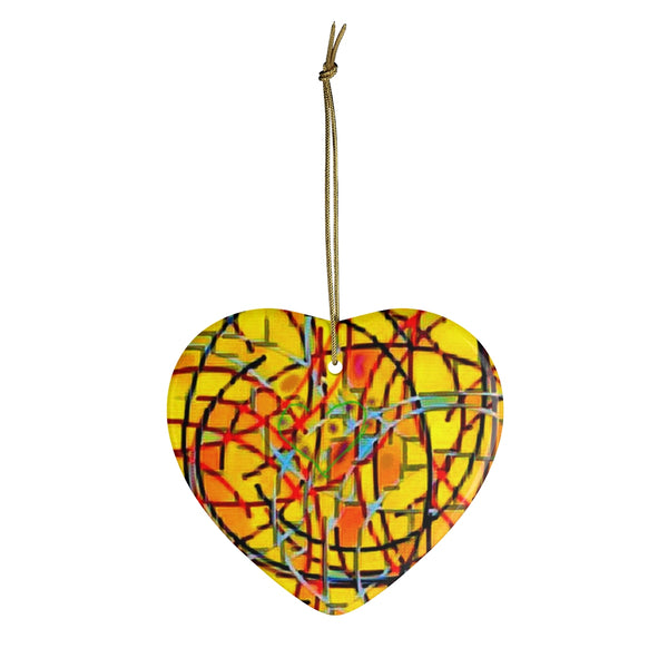 Abstract Art Ceramic Christmas Ornaments