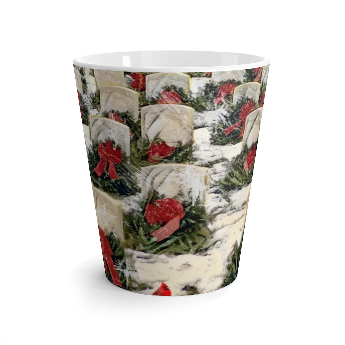 Wreaths at Christmas Latte mug